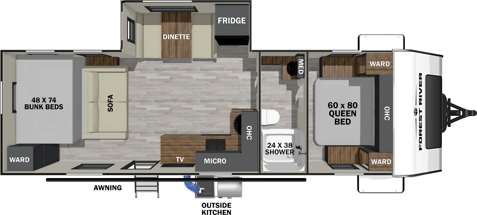 Ibex 25RBH (Coming Soon) Floorplan